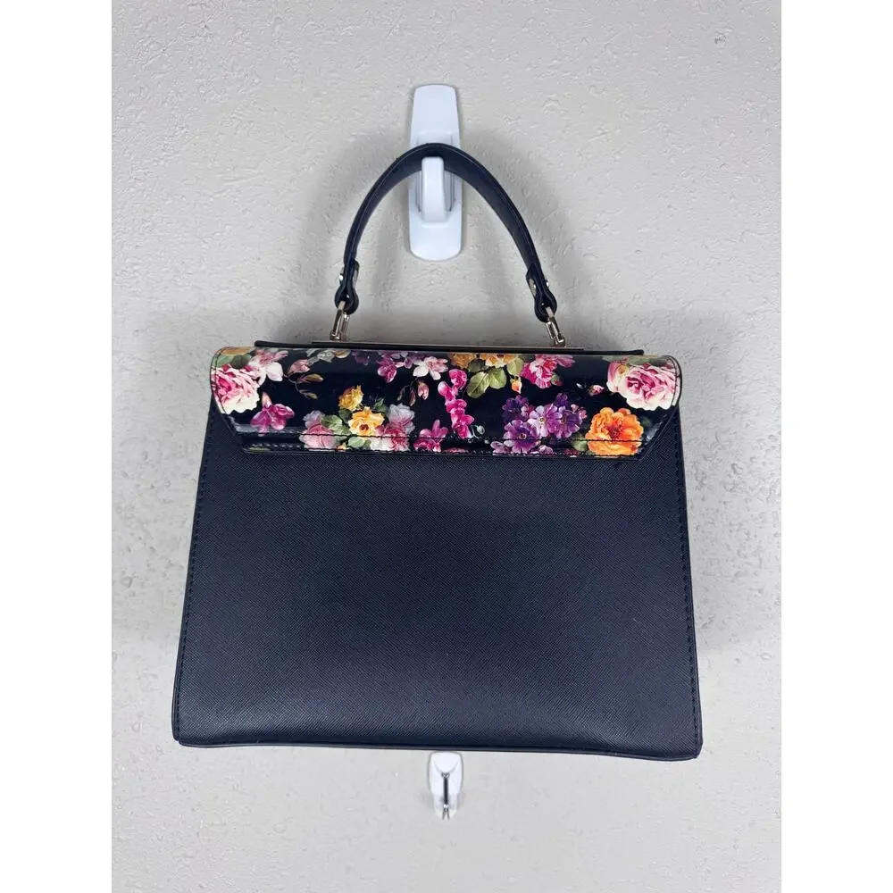 Dune London Black & Floral Handle Bag